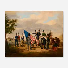 Robert Walter Weir, Visitor's Day at West Point, c. 1865, oil on panel