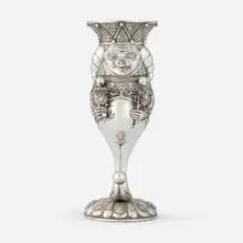 Mihail Chemiakin, Petrushka, sterling silver parcel-gilt