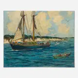 Walter Farndon, Untitled (Seascape), oil on canvas