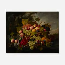 Severin Roesen, Still Life, oil on linen