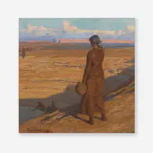 Maynard Dixon, Navajo Girl, 1904, oil on canvas