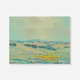 Granville Redmond, Rolling Hills with Poppies and Lupine, 1920, oil on canvas