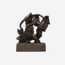Reuben Nakian, Leda and the Swan, patinated bronze