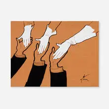 René Gruau, Untitled, ink, gouache and graphite on paper