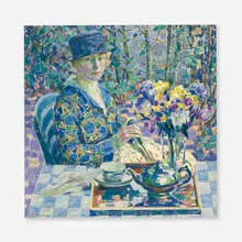 Louis Ritman, Lady at Table, 1917, oil on canvas