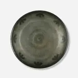 Arthur Eugene Baggs and Sarah Tutt for Marblehead Pottery, Bowl with stylized mushrooms, 1908-16, glazed earthenware
