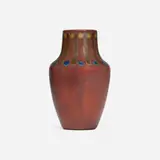 Marblehead Pottery, Vase with geometric design, 1908-20, glazed earthenware