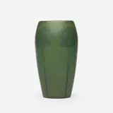 Marblehead Pottery, Vase with stylized trees, 1908-20, glazed earthenware