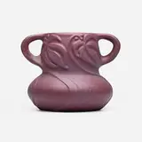 Artus Van Briggle for Van Briggle Pottery, Early vase with Virginia creeper