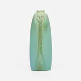 Van Briggle Pottery, Vase with stylized flowers, 1907-1912, glazed earthenware