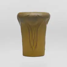 Vase with tulips by Van Briggle Pottery, 1907-12, glazed earthenware, sold May 2026
