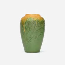 Arequipa Pottery, Vase with seagrass, 1911-18, glazed earthenware