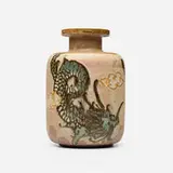 Georges Serré, Vase with Vietnamese/Cambodian-style dragons, c. 1930, glazed stoneware