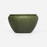 Grueby Faience Company, Bowl with leaves, 1899-1910, glazed earthenware