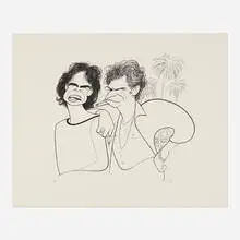 Al Hirschfeld, Mick and Keith, 1998, lithograph