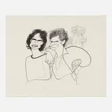 Al Hirschfeld, Mick and Keith, 1998, lithograph
