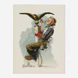Norman Rockwell, Gilding the Eagle, 1976, lithograph in colors