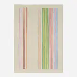 Gene Davis, Royal Curtain, 1980, screenprint in colors on Arches