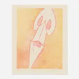 Max Ernst, Hors festin, 1972, lithograph in colors on Arches