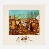 Velasquez - Le reddition de Breda (from the Changes in Great Masterpieces portfolio) by Salvador Dalí, 1974, lithograph in colors with remarque on Arches, sold Jul 2025