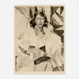 Jacques Villon, Yvonne D. de face, 1913, drypoint etching on Arches