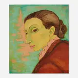 César Paternosto, Portrait of a Woman, 1965, oil on canvas