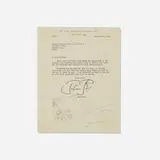 Stanley Spencer, Drawings on letter from the Tate Gallery (double-sided)
