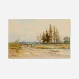 Carl Weber, Spring Time, watercolor on paper