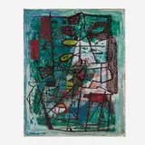 Louis Schanker, Untitled, 1946, oil on canvas
