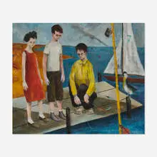 John Nicholson Colt, Untitled, c. 1960, oil on Masonite