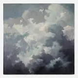 Eric Sloane, Cloud Cathedral, oil on Masonite