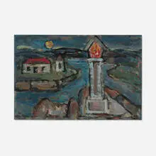 William MacTaggart, Palencia, 1940, oil on board