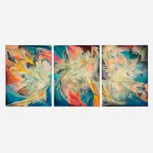 Vladimir Sokolov, Josefina (triptych), 1987, oil and mixed media collage on canvas