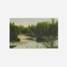 Sabrina Lathrop, The Au Sable River, Near Grayling, Michigan, 1914, oil on canvas