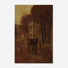 Ivan Swift, Woodward (Detroit), oil on board