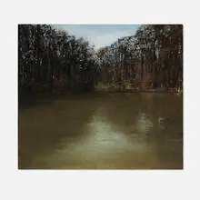 Jeffrey Blondes, Pas-aux-Ânes V, 1994, oil on board