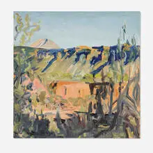 Adele Alsop, Red Creek, 1991, oil on canvas