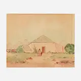 Charles Worden Bethell, Santo Tomás, Mexico, c. 1931, watercolor on illustration board