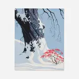 Eyvind Earle, Cherry Blossom Tree, c. 1965, acrylic on board