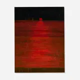 Streeter Blair, Red Moon–Wheat, 1960, oil on canvas