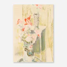 Hobson Pittman, Arrangement of Flowers, pastel and graphite on paper