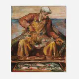 Robert von Neumann, Fisherman, c. 1940, oil on canvas