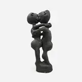 Dr. Charles Smith, Untitled (Embracing Figures), c. 1990, concrete, paint, mixed media
