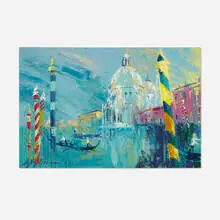 LeRoy Neiman, Venice, 1965, oil on board