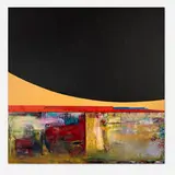 Dan Namingha, Wepo #2, 1998, acrylic on canvas