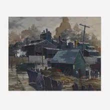 Boylan Fitzgerald, Old Steel Works, oil on canvas