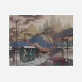 Boylan Fitzgerald, Industrial Scene, c. 1950, oil on canvas