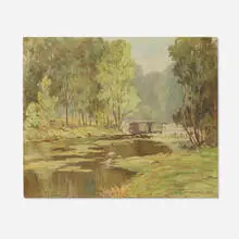 Jess Hobby, Landscape, 1930, oil on canvas