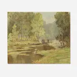 Jess Hobby, Landscape, 1930, oil on canvas