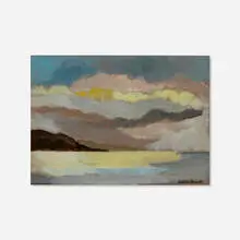 Isabelle Rouault, Paysage (Lumière volée), oil on canvas